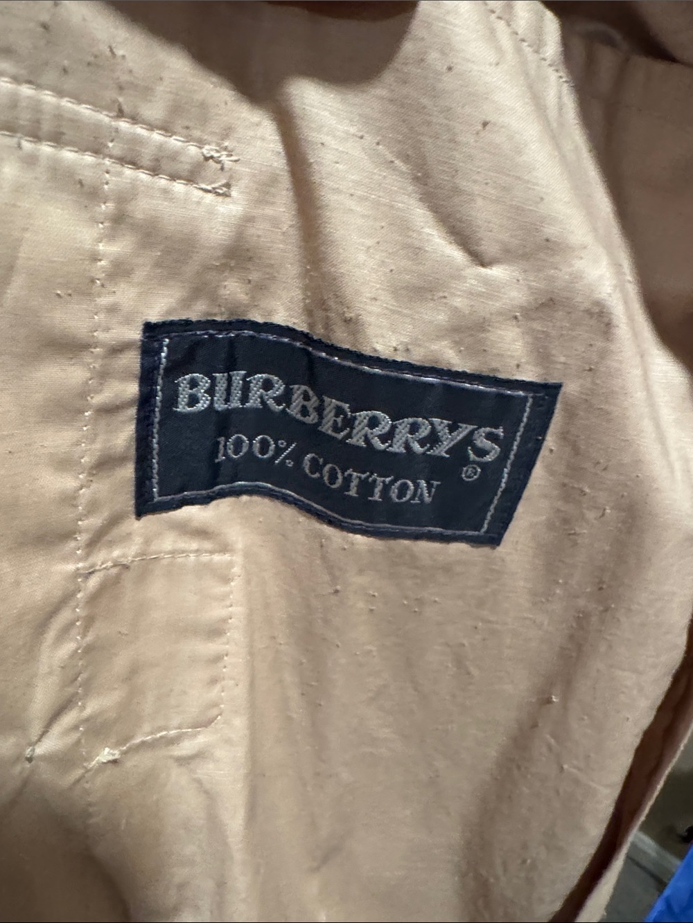 Burberry Tan Double-Breasted Trench Coat with Belt - Picture 5 of 12